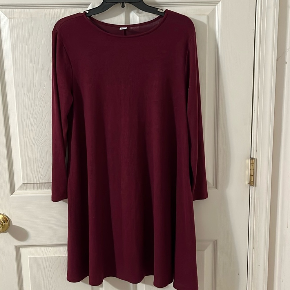 Old Navy, long sleeve dress. Size large petite
